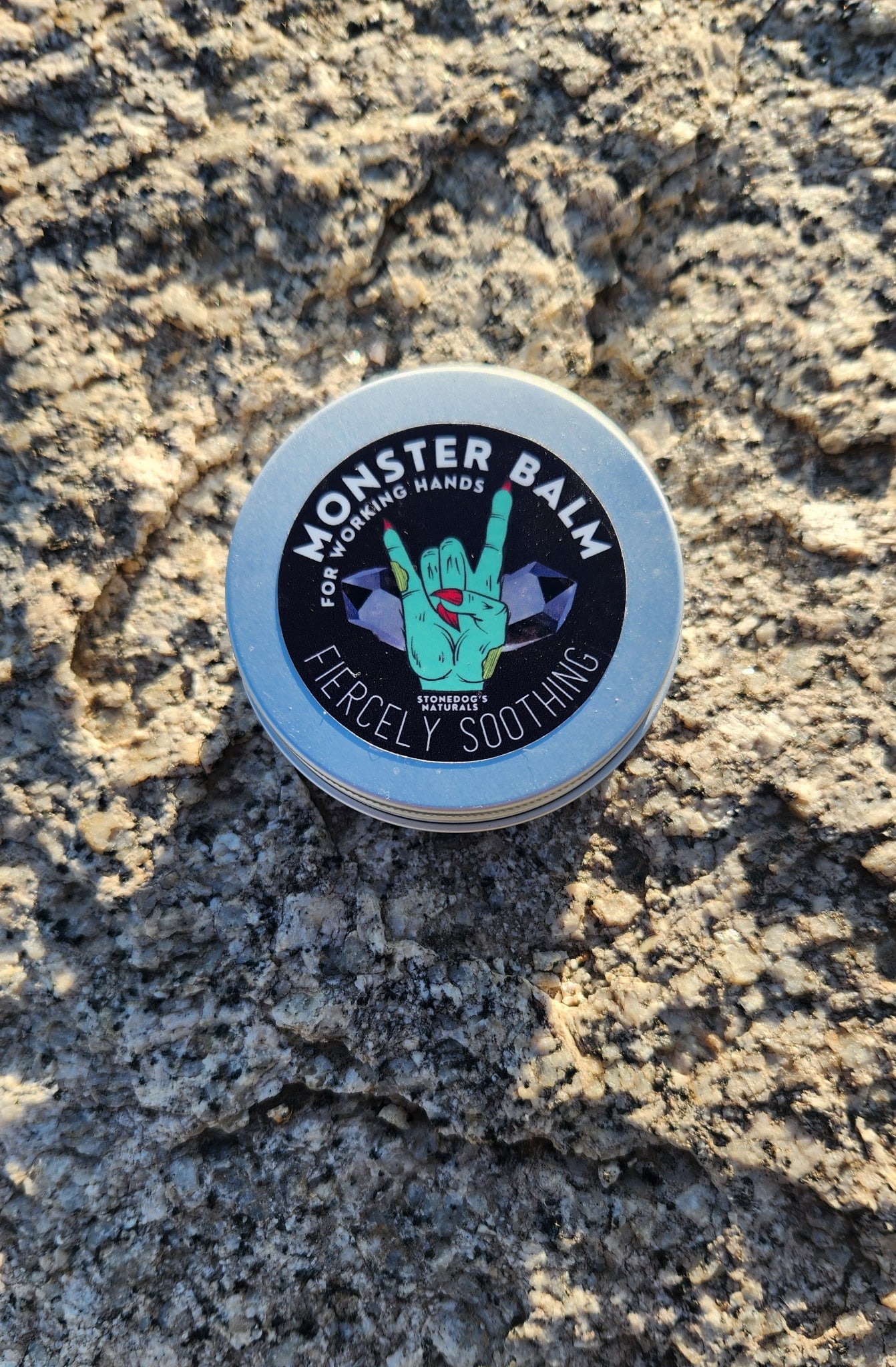 Monster Balm, a balm for working hands.