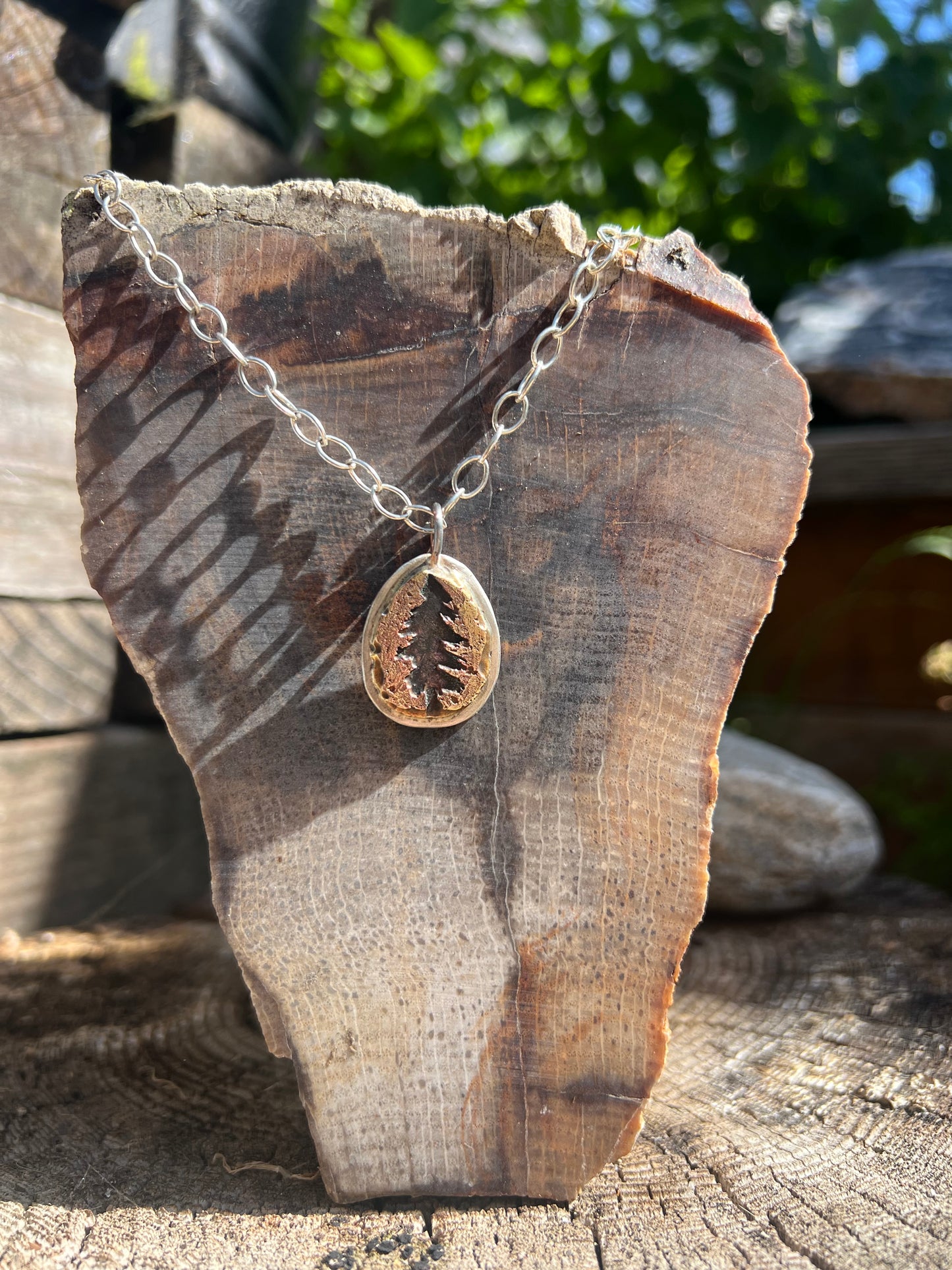 Pine tree pendant