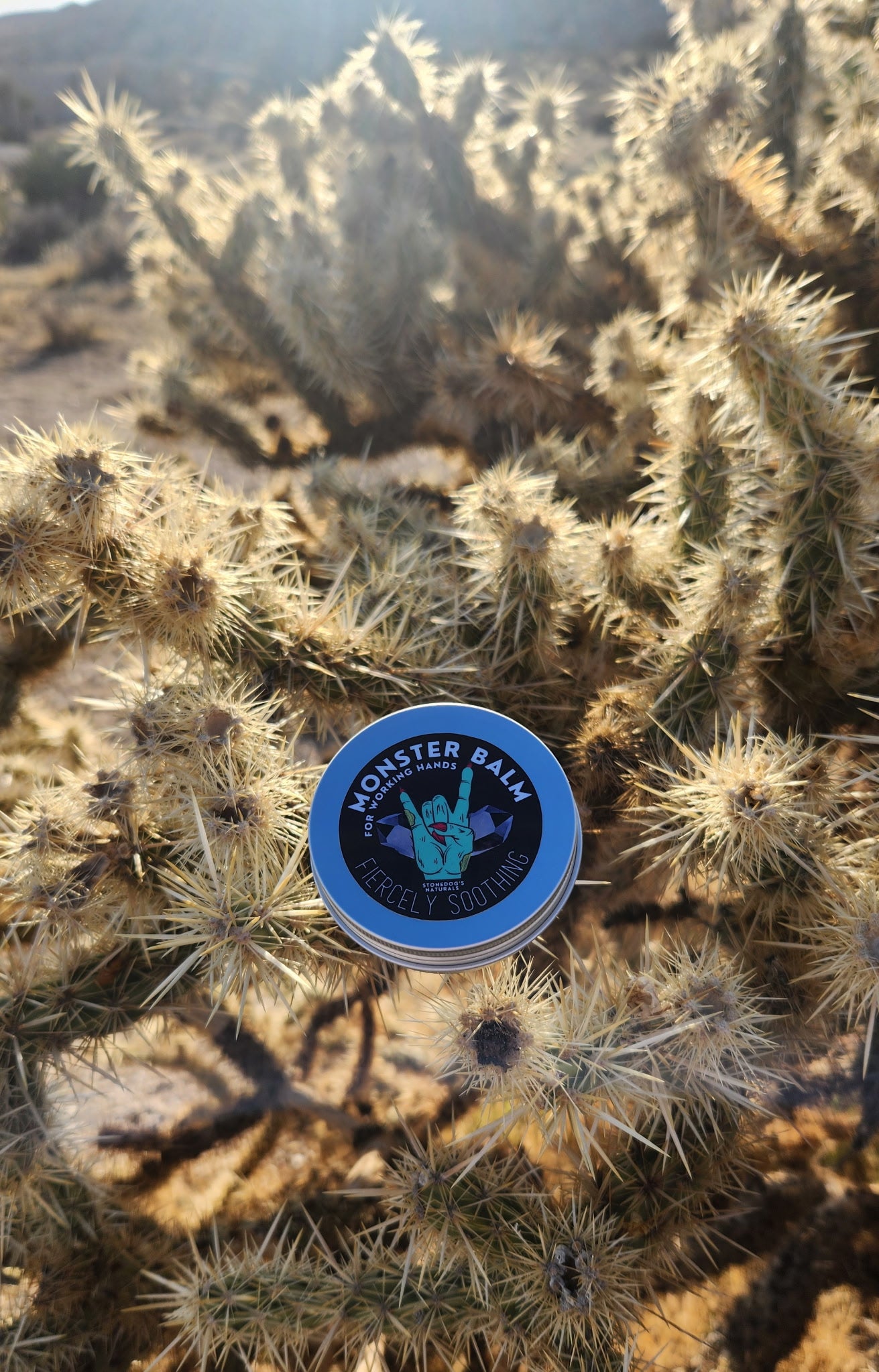 Monster Balm, a balm for working hands.