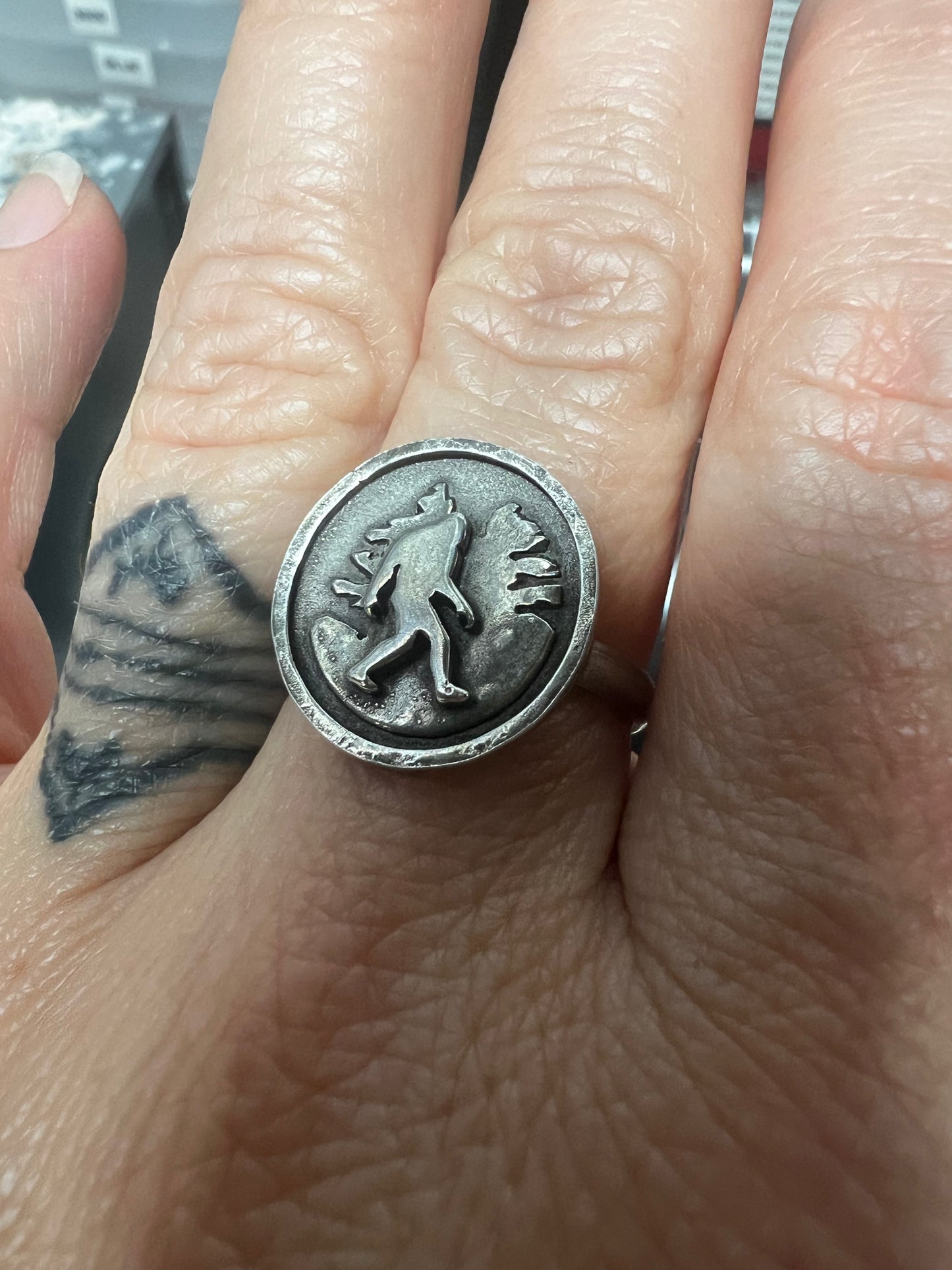Silver Sasquatch ring