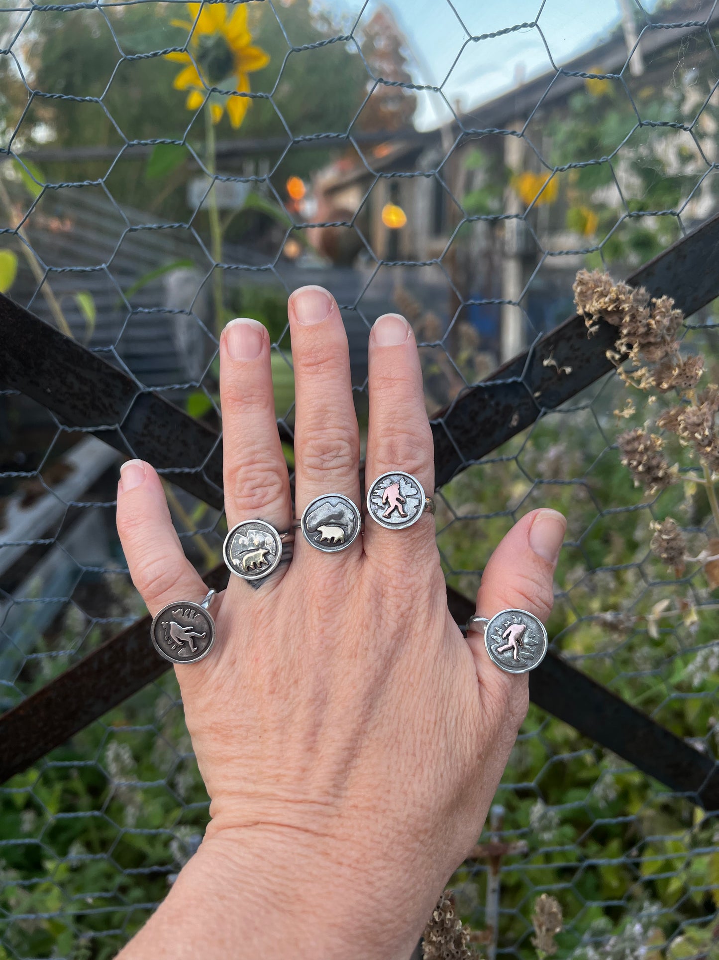 Silver Sasquatch ring