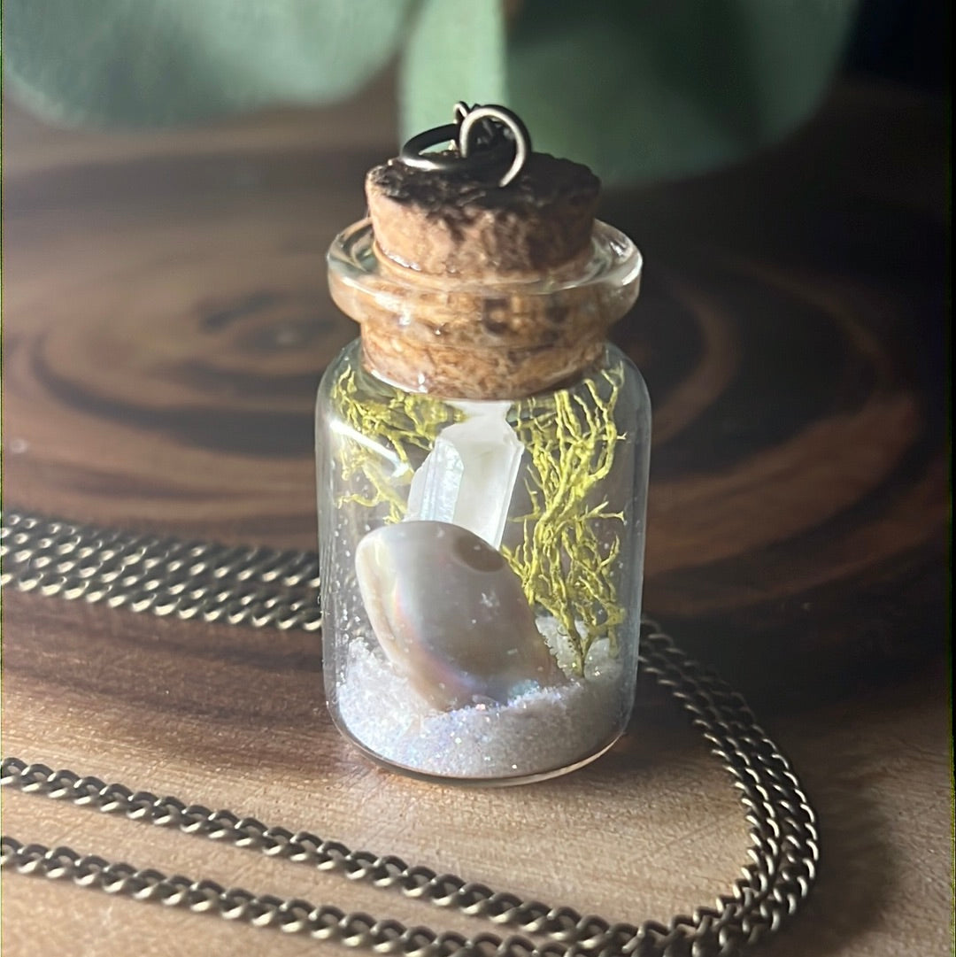 Treasure Bottle Necklace "Day Breaks"