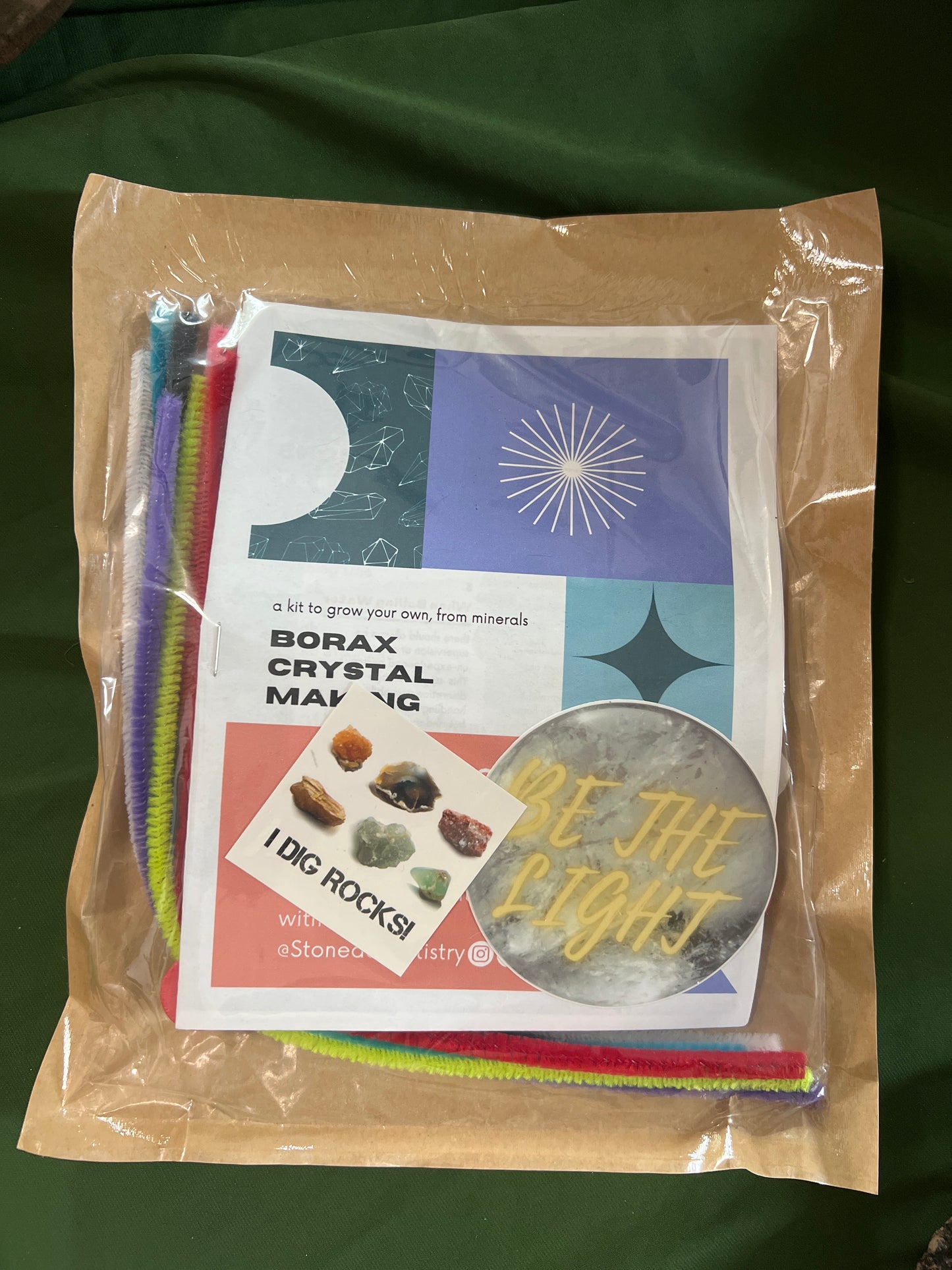 Crystal growing kit - Borax Crystal kit - science exploration - lesson plan - Art & Science fun - Homeschool - craft project